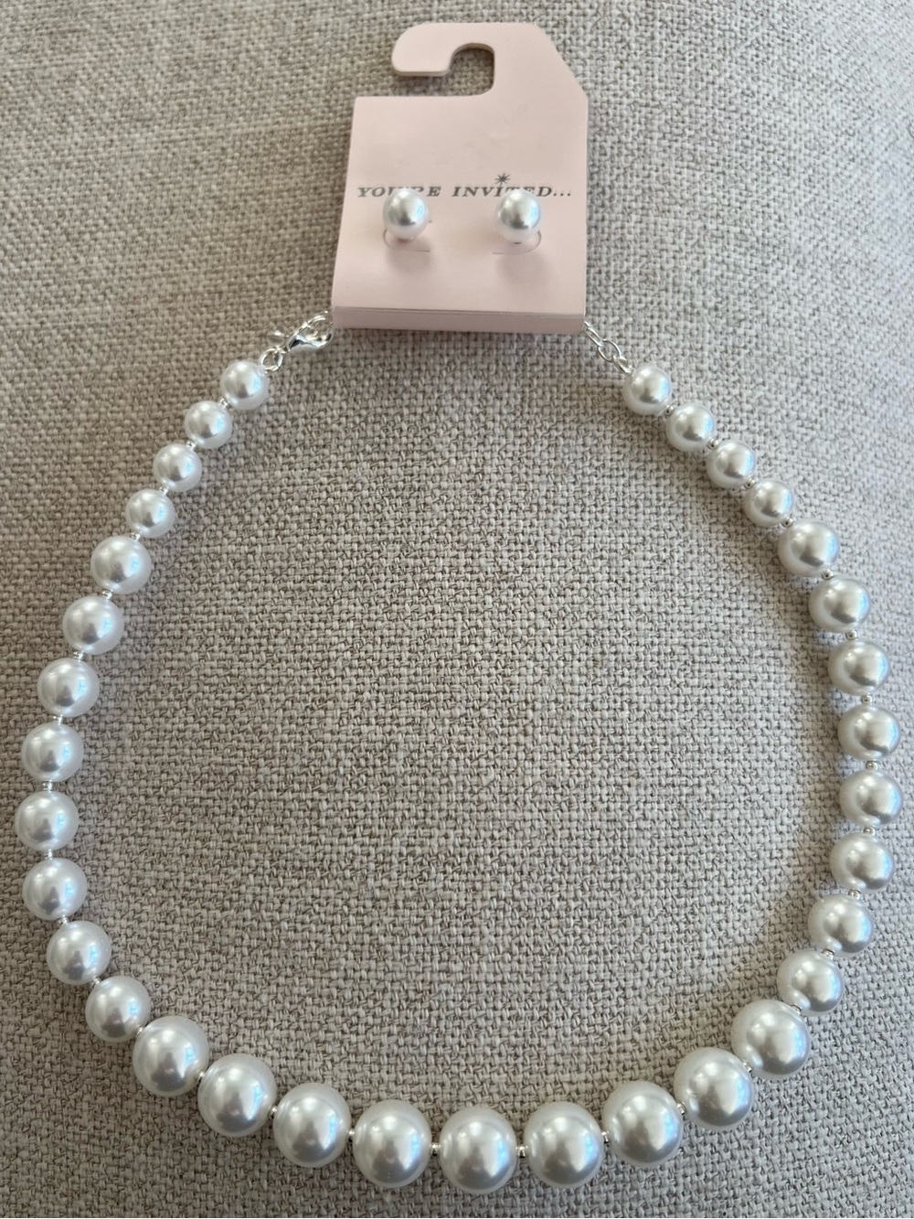 NWT Pearls & Earring Set